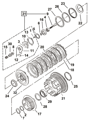 Clutch spring seperator plate XLl84-90 (ES)