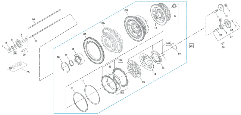 10pck Bolt, M6 x 15 w/ flange, (ES)