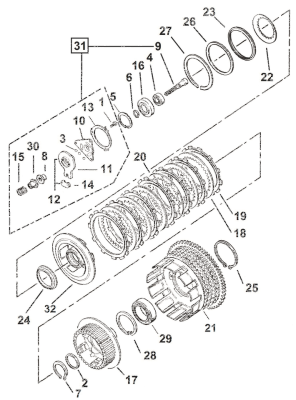 Clutch Internal Spring Seat Kit XLl84-90 (ES)