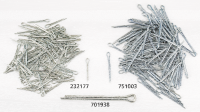 clevis pin/washer/cotter pin, all, black (ES)