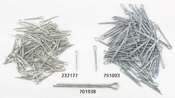 clevis pin/washer/cotter pin, all, chrom (ES)
