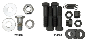 Upper motor mount kit 45CI white plated (ES)