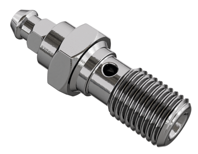 Banjo bolt w/bleeder nipple M10x1.25 Ino (ES)