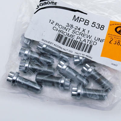 10pck 12-point screw 3/8-24x1", UNF (ES)
