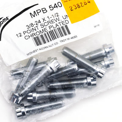 10pck 12-point screw 3/8-24x1 1/2", UNF (ES)