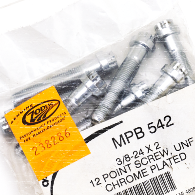 10pck 12-point screw 3/8-24x2", UNF (ES)