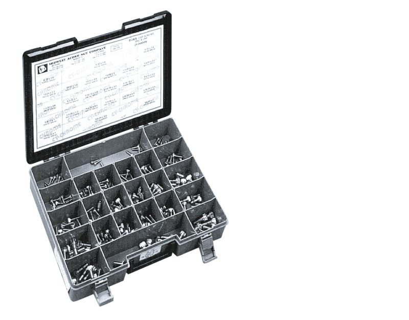 Ass.tray chr torx knurled head screws (ES)