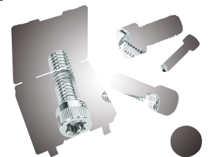 10pck Knurled torx screw 1/4-20x3/4",UNC (ES)