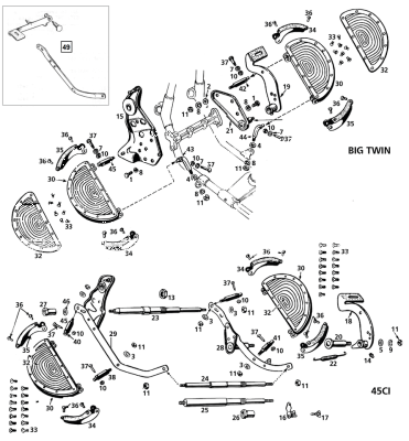 Colony footboard mount kit BT36-54 (ES)