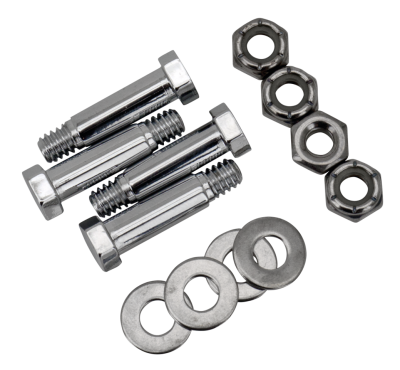 Colony footboard hinge kit 82-up, chrome (ES)