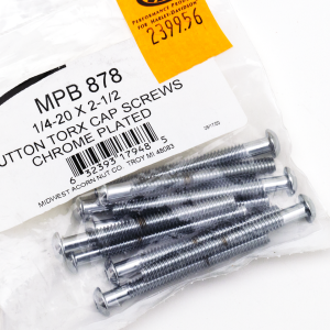 10pck Torx button head 1/4-20x2 1/2",UNC