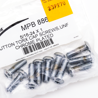 10pck Torx button head 5/16-24x1", UNF (ES)