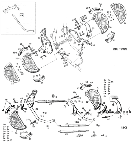 Colony footboard mount kit BT36-57 prkrz (ES)