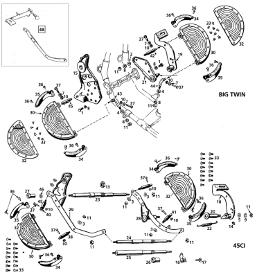 Colony footboard mount kit BT36-57 prkrz (ES)