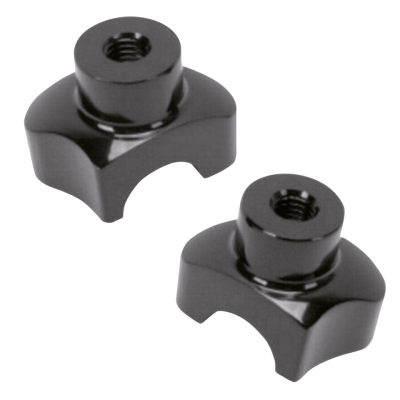 GZP Blk shorty risers 1.7" straight