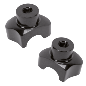 GZP Blk shorty risers 1.7" straight