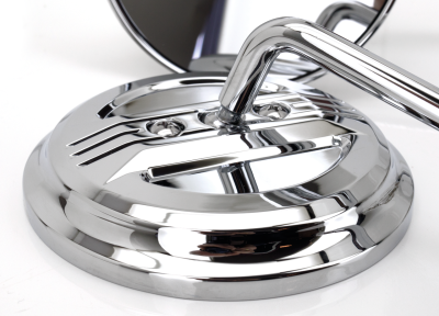 GZP Chrome Airfoil round mirror set (ES)