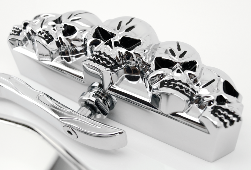 GZP Chrome Skull vision mirror set (ES)