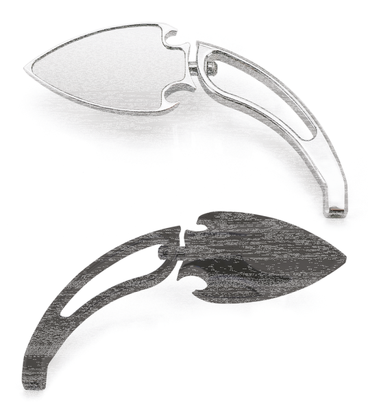 GZP Chrome Scarab mirrorset (ES)