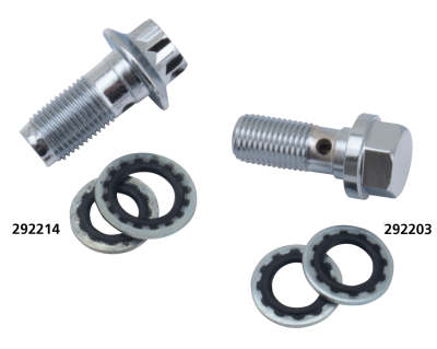 GZP Chrome banjo bolt 3/8"-24