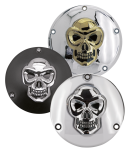 GZP Skull derby cover chr/gold alu 3-hol
