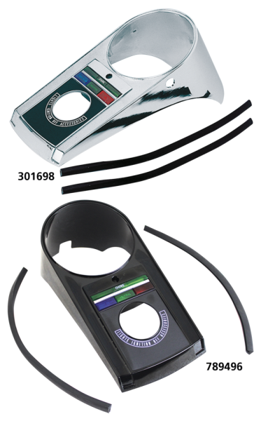 GZP Cast chrome dash W/Lens/Gskt. FLH/T6 (ES)