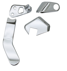 GZP Chr Passenger brckt & cover set FXD