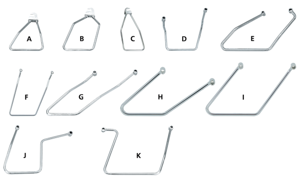 Saddlebag supports FL/FX 71-86 4 speed (ES)