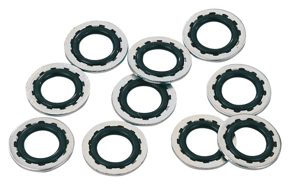 GZP 10pck banjo seal washer 10mm alu/rub (ES)