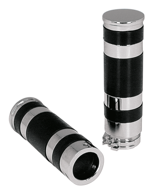 GZP Chrome CNC Grip set, cable (ES)
