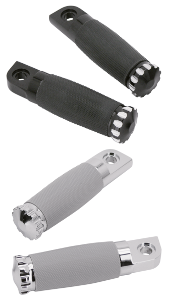 GZP Bronzed Turbo footpegs black rubb (ES)