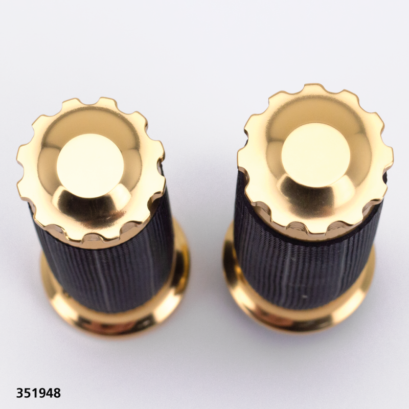GZP Bronzed Turbo TBW gripset black rubb (ES)