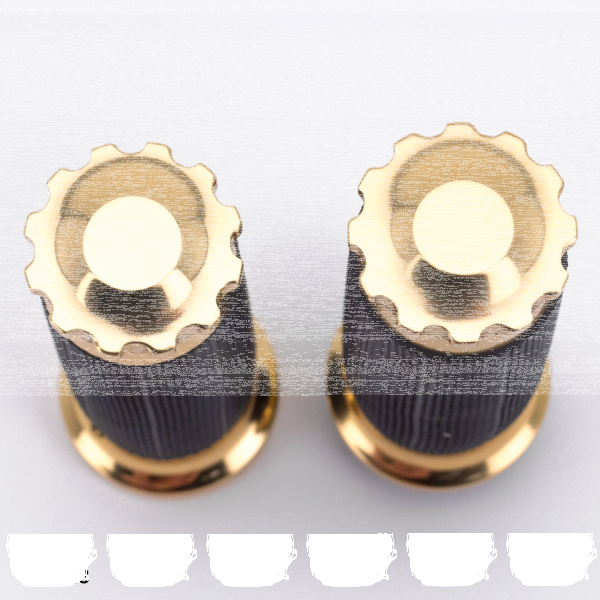 GZP Bronzed Turbo TBW gripset black rubb (ES)