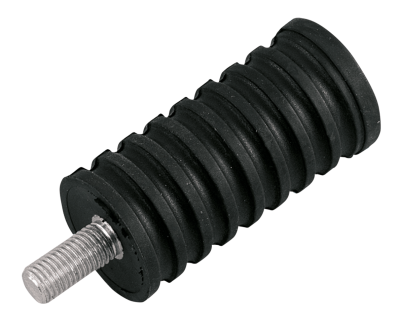GZP Shifter peg w/long stud black rubber