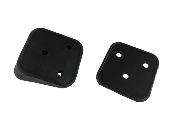 GZP Black rubberpadset licenseplate moun (ES)