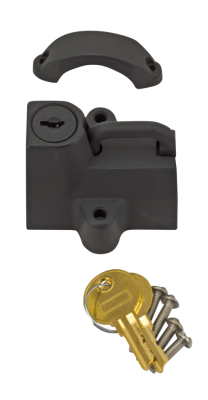 GZP Matt black Helmet lock and key kit