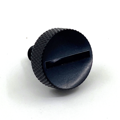 GZP Blk slotted Ezy seat screw 1-4-28 (ES)