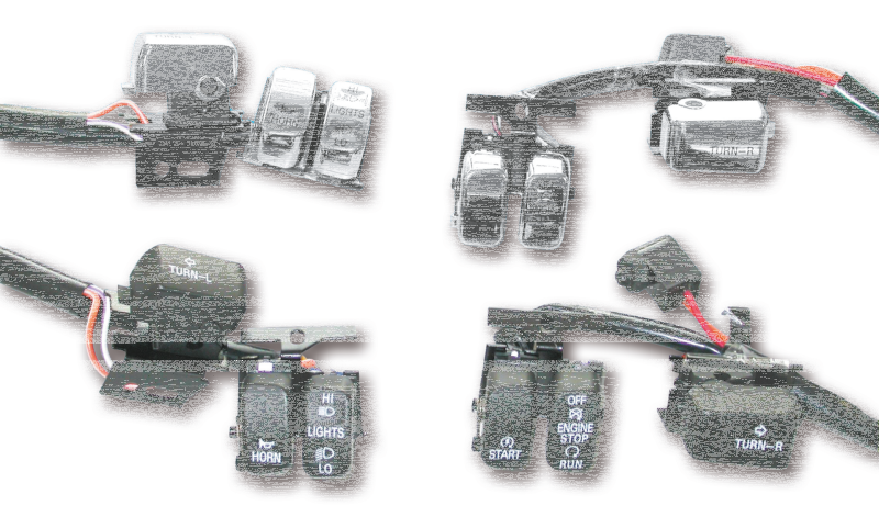 GZP Chrome handlebar switch kit 96-06 (ES)
