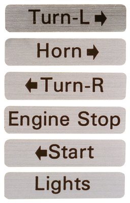 10pck Switch housing decal kit L & R (ES)