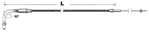 Idle cable Stealth E+G96 90+ LN=35" (ES)
