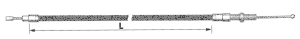 Stealth clutch cable Std L=49" (ES)