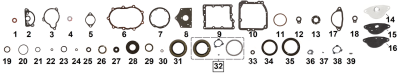 Oil seal main drive gear 82-86 each (ES)