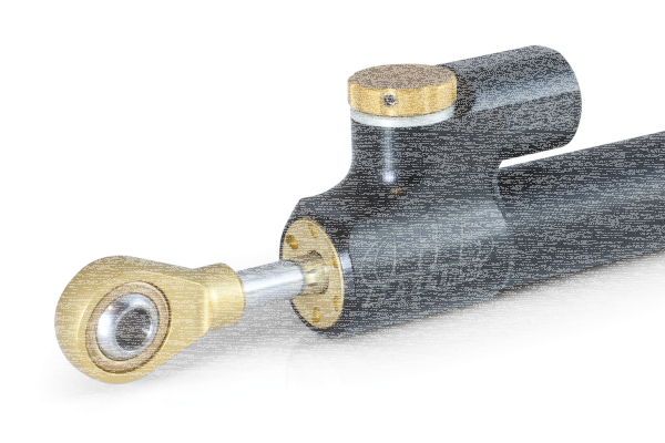 HyperPro Steering Damper Black 160mm (ES)