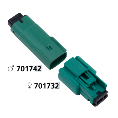 Molex 07Up 3-Position Female Green (ES)