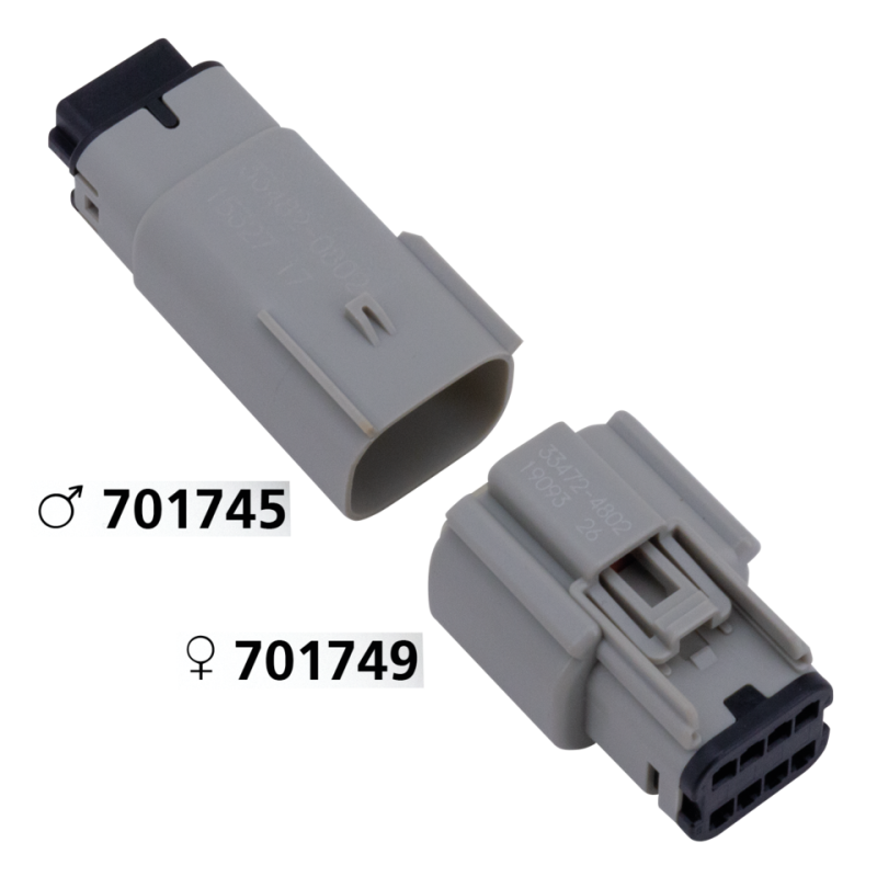 Molex 07Up 8-Position Female Gray OEM724 (ES)