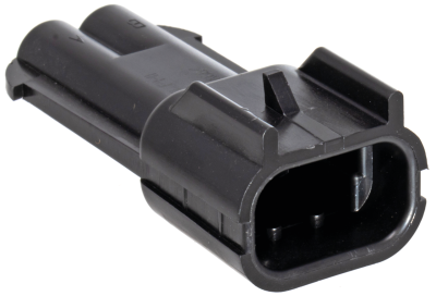 Delphi-Packard Weatherpack, 2-Wire Male