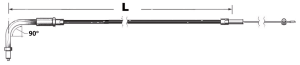 Idle cable std E+G96 LN=40" (ES)