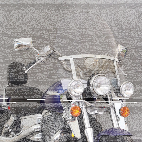 Touring Windshield kit Round FLST type (ES)