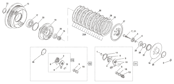 Clutch Hub 02-up Buell & XR1200 (ES)