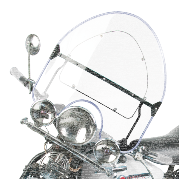 NC Vintage Beaded Shield Clear BT36-48 (ES)